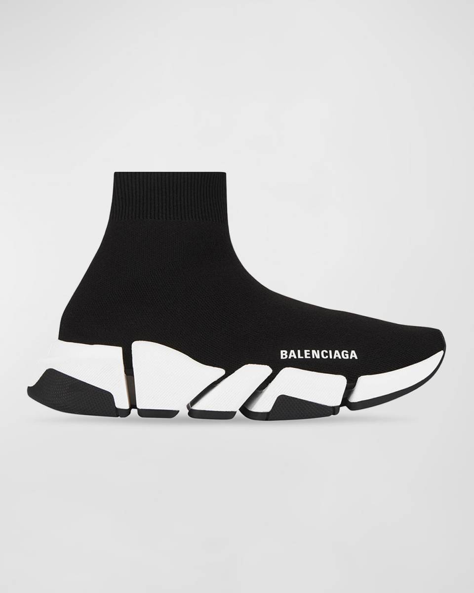 Speed 2.0 Recycled Knit Sneakers with Bicolor Sole